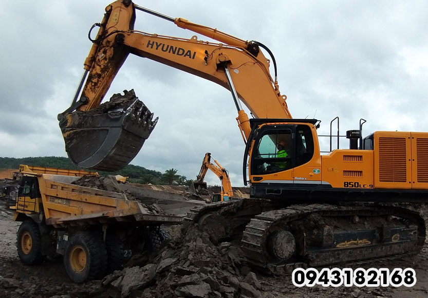 Máy xúc Hyundai giá rẻ - bán tại Việt Nam, bảo hành dài hạn