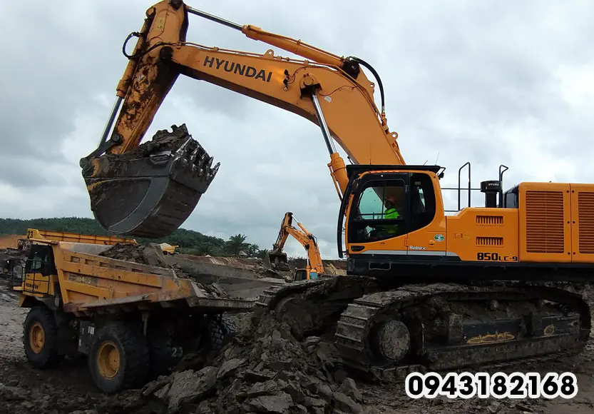 Máy xúc Hyundai giá rẻ - bán tại Việt Nam, bảo hành dài hạn