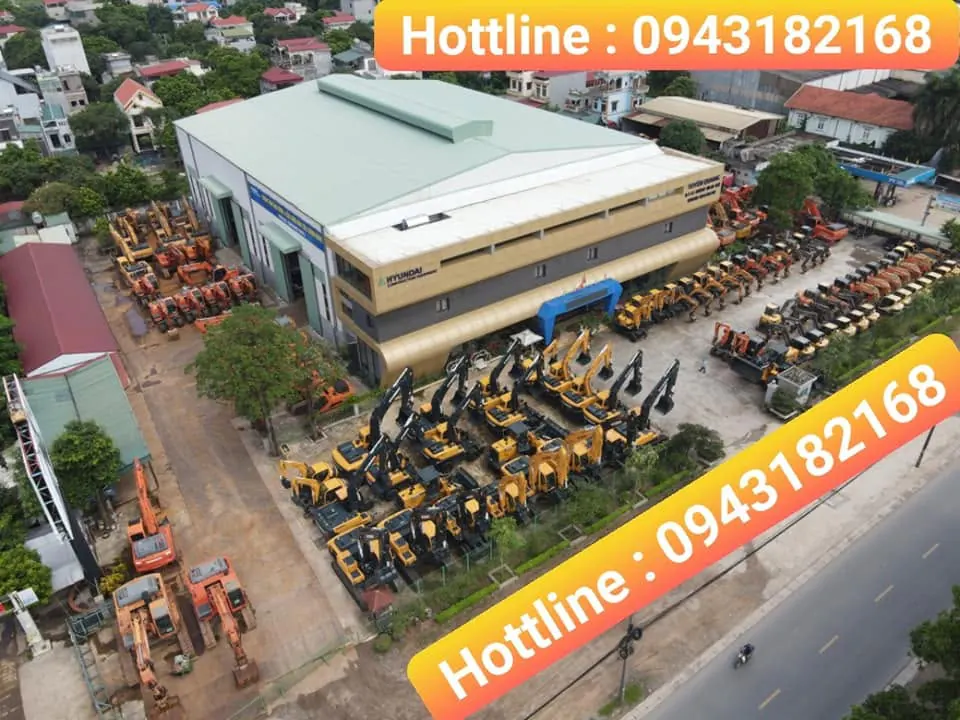 Máy xúc đào bánh xích Hyundai chính hãng