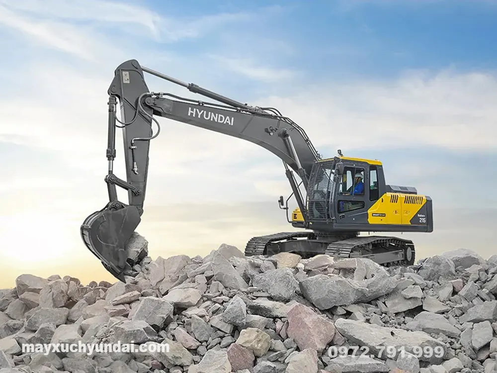 Máy xúc Hyundai R215 SMART: Thông số, ưu điểm và giá bán